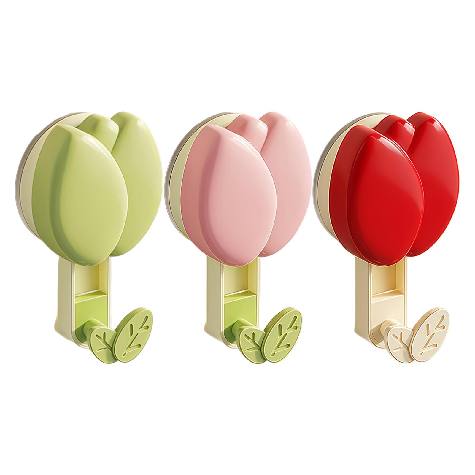 Home Cooking Utensil Set - 3Pcs/set Flower Shape Suction Cup Hook