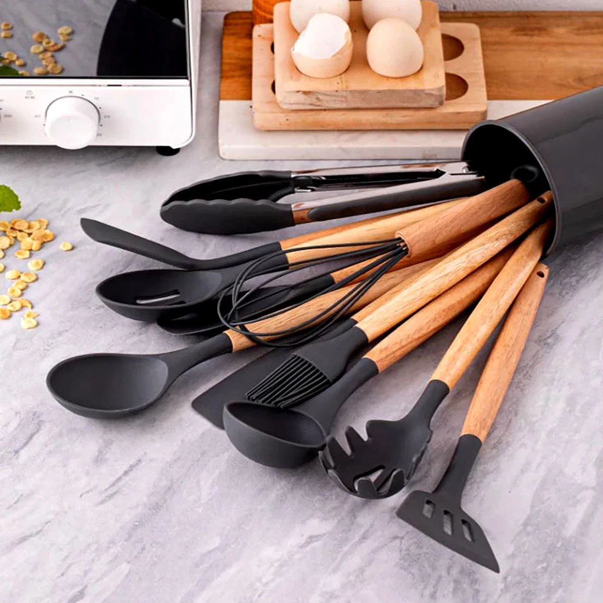 12Pcs Silicone Utensils Set No - Home Cooking Utensil Set recension och pris