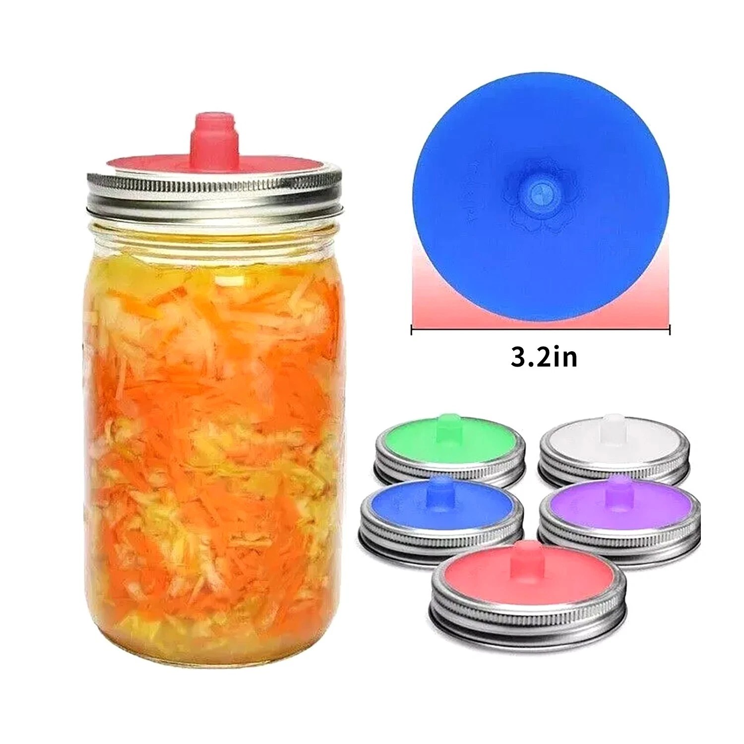 5PCS Silicone Fermenting Lid W - Fermentation Crock recension och pris