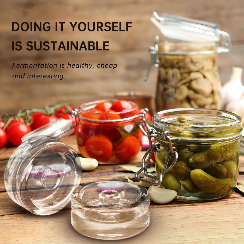 1/2pcs Fermented Glass Weights - Fermentation Crock recension och pris