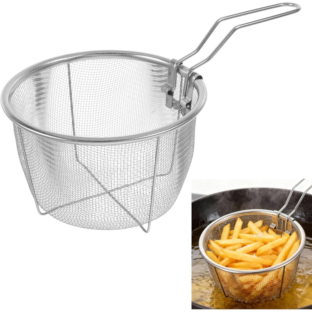Round Fry Basket with Folding  - Home Cooking In French recension och pris