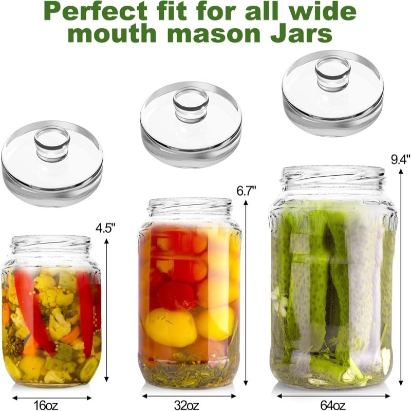 Wide Mouth Canning Jars with G - Fermentation Crock recension och pris