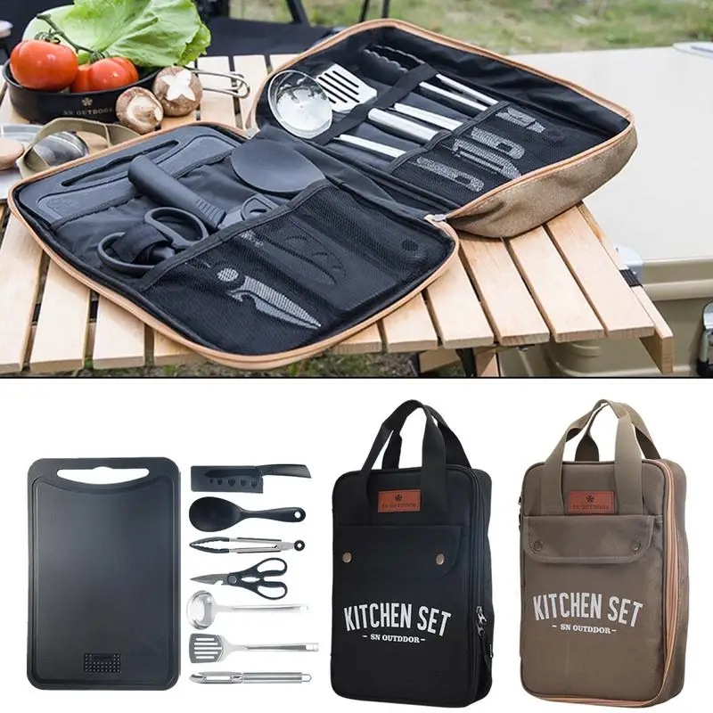 8pcs Camping Kitchen Cookware  - Home Cooking Utensil Set recension och pris