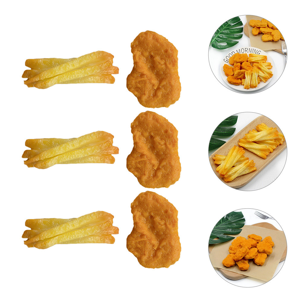 6Pcs Artificial Fried Chicken  - Home Cooking In French recension och pris