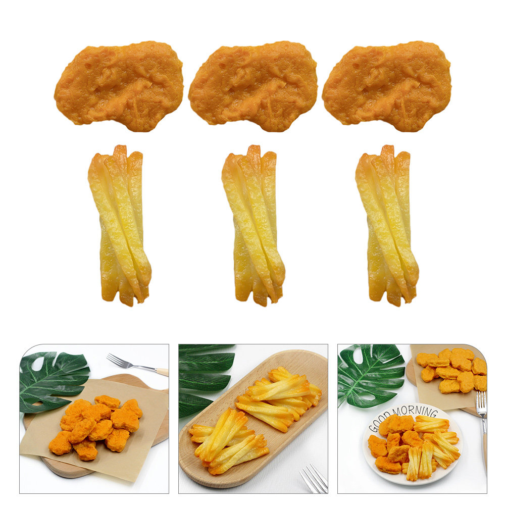6Pcs Artificial Fried Chicken  - Home Cooking In French recension och pris
