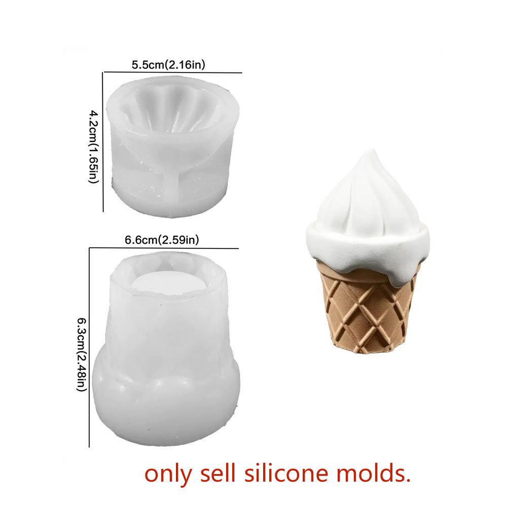 Cute 3D Waffle Ice Cream Silic - Idli Steamer Mold recension och pris