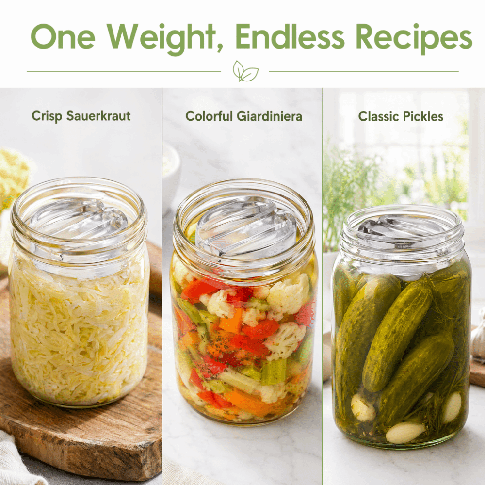 Fermented Glass Weights with H - Fermentation Crock recension och pris