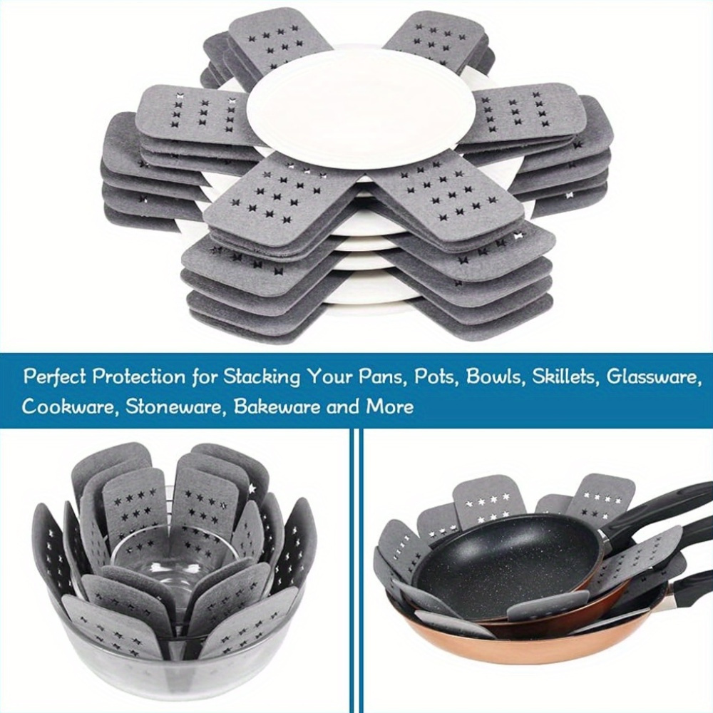 12pcs Pan Pot Protectors Set L - Home Cooking Utensil Set recension och pris